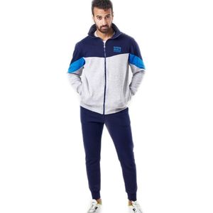 Embrator mannen Joggingpak donkerblauw/lichtgrijs maat XL