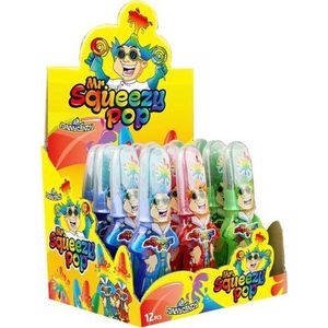 Funny Candy - Mr Squeezy Pop - 12 x 80 gram