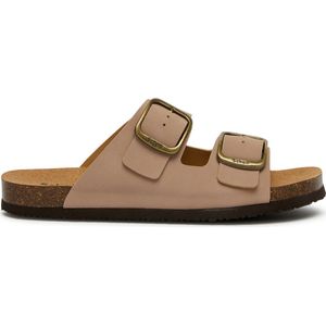SCHOLL Jackie 2 straps Synthetic suede Nude Dames Sandalen - Naakt - Maat 41