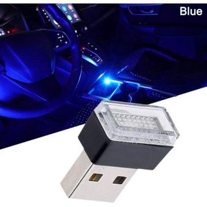 USB Led Verlichting Blauw - USB LED Lampje voor Auto, Interieur of Laptop - Mini Sfeerverlichting Dashboard - Nachtverlichting Auto - Autoverlichting