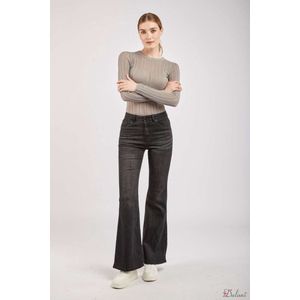 Broek Toxik3 middelhoge taille flared jeans H2540