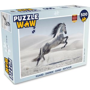 Puzzel Paard - Dieren - Zand - Natuur - Legpuzzel - Puzzel 500 stukjes