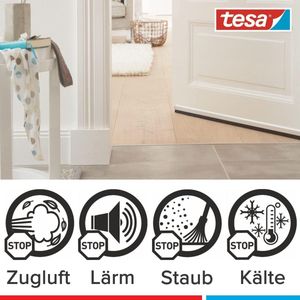 Comfort Zelfklevende Aluminium Dorpelstrip - Tochtstrip met veermechanisme - Voordeur en andere deuren - Moll moll.