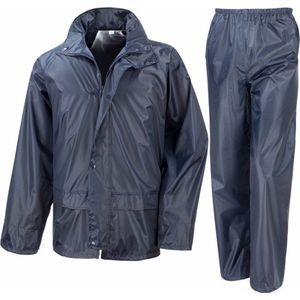 Result All Weather en seizoenen regenpak - navy - volwassenen - elastische afsluitingen XL