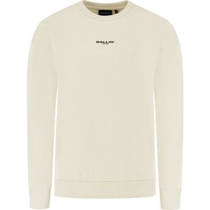 Ballin Amsterdam - Jongens Loose Fit Sweaters Crewneck LS - Sand - Maat 12