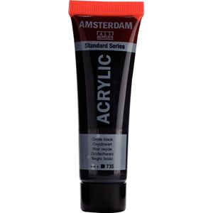 Acrylverf - 735 Oxydzwart - Amsterdam - 20 ml