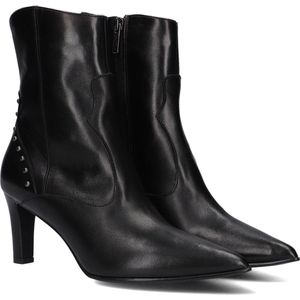 Notre-V 38259 Enkellaarsjes - Enkelboots met rits - Dames - Zwart - Maat 39