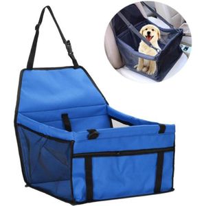 Autostoel Hond - Hondenmand Auto - Hondenstoel - Opvouwbaar - Blauw