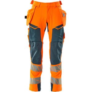 Mascot Accelerate Safe Broek met spijkerzakken 19031-711 - hi-vis oranje/donkerpetrol - C50 - 76