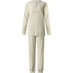 Cocodream velours dames pyjama - grijs groen - maat S