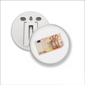 Button Met Clip - 50 Euro