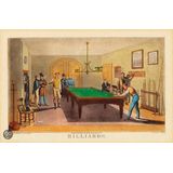 Poster Vintage Salle de Billard