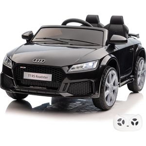 Audi TT RS - Elektrische Kinderauto - 12V accu - 1 tot 6 jaar - Zwart