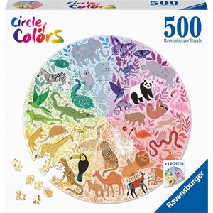 Ravensburger puzzel Circle of Colors Animals - Legpuzzel - 500 stukjes
