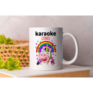 Mok Karaoke Zone - Unicorn - Eenhoorn - Rainbow - Regenboog - Crazy - Paars - Purple - Girl - Meisjes - Cute