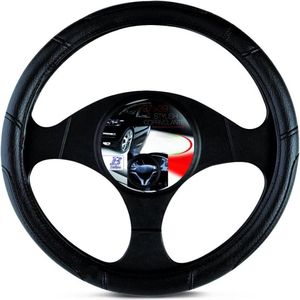 Stijlvolle zwart stuurhoes - Ø diameter 35-37 cm - comfort grip Stuurhoes auto