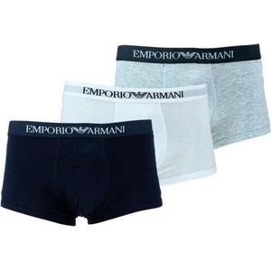 Emporio Armani Onderbroek - Maat S  - Mannen - wit/grijs/blauw
