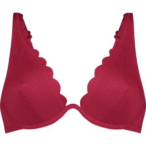 Hunkemöller Dames Badmode Niet-voorgevormde beugel bikinitop Scallop - Roze - maat E75