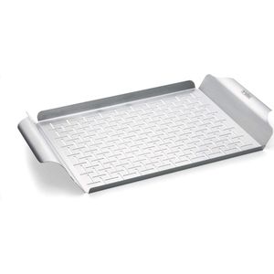 Deluxe Grillpan 30 x 442 x 36 cm - Roestvrij Staal Groentemand Weber Grill Basket