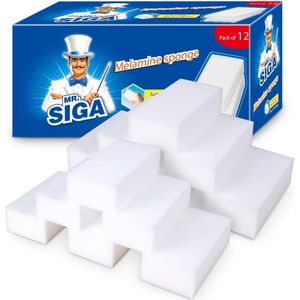 Melamine Vuilgum Wonderspons voor Keuken en Huishoudgebruik - 12 Stuks
