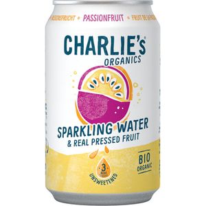 Charlie's Organics | Sparkling Water Passionfruit Bio | 12 x 33 cl