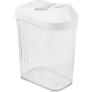 Keeeper Transparante container voor losse producten / Strooibus - 1,5L wit/transparant