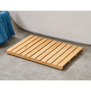 Bamboe Badmat - Douchemat antislip voor in douche of bad - Houten - douchemat - badkamer mat - saunamat - Bamboe