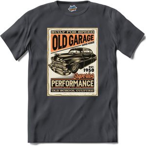 Built For Speed | Auto - Cars - Retro - T-Shirt - Unisex - Mouse Grey - Maat XXL