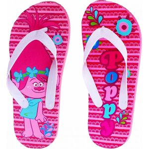 Trolls slippers maat 33/34 Poppy fuchsia