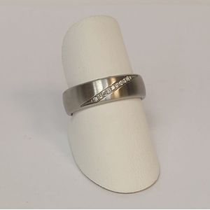 Stalen ring - Teno - diamant - sale Juwelier Verlinden St. Hubert - van €368,= voor €220,=