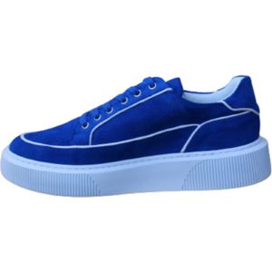 A Brand Footwear - Heren Schoenen - Heren Sneakers - Suède Leer - Licht Blauw - Maat 43