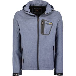 Geographical Norway Softshell Jas Heren Texshell Blauw - XL