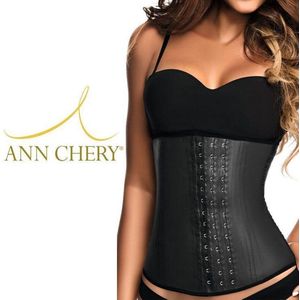 Ann Chery Waist Trainer - 100 % Natuur Latex - Premium Label Made in Colombia - Zwart - Maat XS (kledingmaat 32NL/34B)