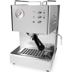 Quickmill 3000 pistonmachine espressomachine met stoompijp en Koepoort Koffie baristapakket