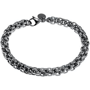 Armband Unisex - Gepolijst RVS - Ronde Schakelarmband - Dikte 7mm - Armband Dames - Heren