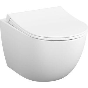 Rim-ex wall-hung WC pan, 54 cm, White