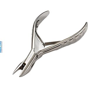 MEDLUXY® Diabetes - Nageltang - Hoektang - 13 cm - 17 mm - afgerond - rechte bek - anti-slip (geschikt voor diabetici , nagelknipper) [D-490]