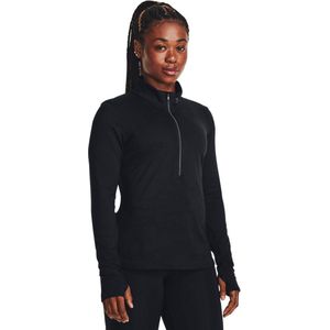 Under Armour Qualifier Run T-shirt Met Halve Rits Zwart XS Vrouw