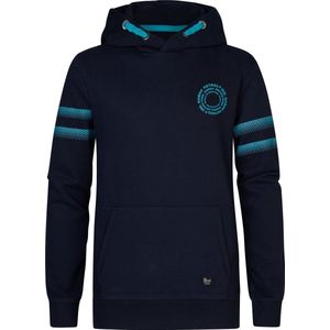 Petrol Industries - Jongens Comfortabele Hoodie Wavewander - Blauw - Maat 128