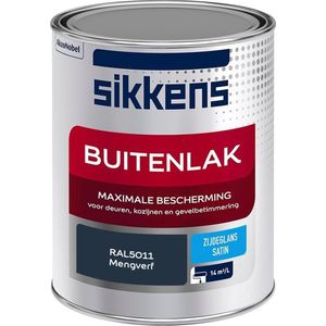 Sikkens Buitenlak - Verf - Zijdeglans - Mengkleur - RAL5011 - 1L