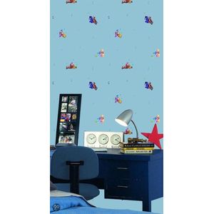 Dutch Wallcoverings Papierbehang - Kinderbehang - Disney - Pooh - Blauw