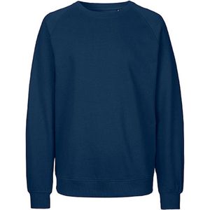 Fairtrade unisex sweater met ronde hals Navy - 5XL