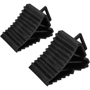Wheel Blocks Car Non-slip Block Tire Slip Stopper Alignment Block Support Pad for Trailer and Truck - Set of 2