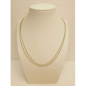 Ketting - goud - 18karaat – 44cm - 6 gram - uitverkoop juwelier Verlinden St. Hubert van €680,= voor €539,=