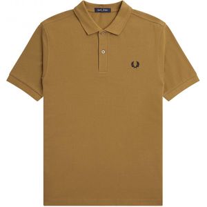 Fred Perry - Polo M6000 Donker Caramel - Slim-fit - Heren Poloshirt Maat XXL