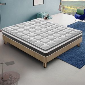 iLoveSleep - Matras ANNA 200x200 Traagschuim met Koudschuim Matras - Dikte 20 cm - Anti-allergisch - extra stevig