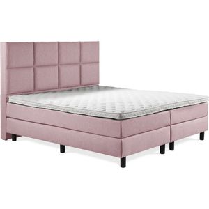 Boxspring Luxe 120x210 8 vlaks Oud Roze