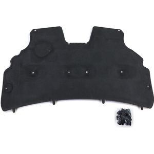 Isolatiemat motorkap - Zwart - voor Ford Fiesta 6 08-17 - met clips