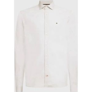 Tommy Hilfiger Core Cl Flex Poplin Sf Shirt Heren Overhemd - Wit - Maat 42