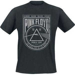 Pink Floyd World Tour T-shirt zwart XL Katoen Heren - Band merch, Bands